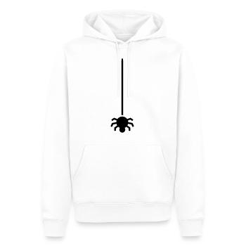 Hanging spider - Men’s Premium Organic Hoodie - white - Front - Nico (187cm)