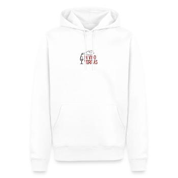 In Vino Veritas - Sweat à capuche Premium bio Homme - blanc - Devant - Nico (187cm)