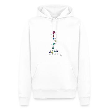 Crazy Birds - Men’s Premium Organic Hoodie - white - Front - Nico (187cm)