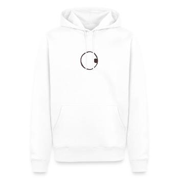 Moon Full Moon Symbol - Men’s Premium Organic Hoodie - white - Front - Nico (187cm)