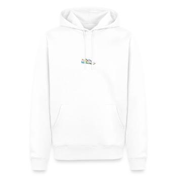 Schuh Druck Anziehsachen Herren/Damen/Kinder/Babys - Männer Premium Bio Hoodie - Weiß - Vorne - Nico (187cm)