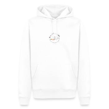 Hase mit Möhre Ostergeschenk - Männer Premium Bio Hoodie - Weiß - Vorne - Nico (187cm)