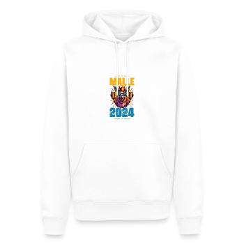 Malle 2024 Alpaga - Sweat à capuche Premium bio Homme - blanc - Devant - Nico (187cm)