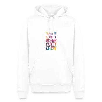 Lloret De Mar Party Crew Dire - Sweat à capuche Premium bio Homme - blanc - Devant - Nico (187cm)