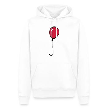 ballon - Sweat à capuche Premium bio Homme - blanc - Devant - Nico (187cm)