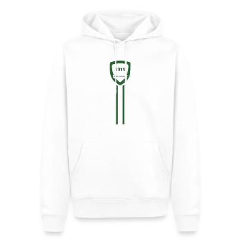 Der Fußballverein Saint Etienne - Männer Premium Bio Hoodie - Weiß - Vorne - Nico (187cm)
