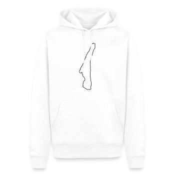 Starnberger See Umriss - Männer Premium Bio Hoodie - Weiß - Vorne - Nico (187cm)