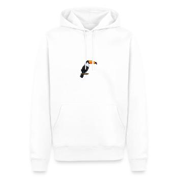Vogel - Männer Premium Bio Hoodie - Weiß - Vorne - Nico (187cm)