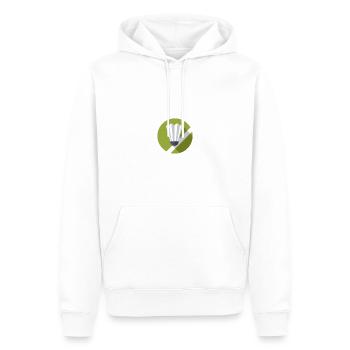 Ballsport - Männer Premium Bio Hoodie - Weiß - Vorne - Nico (187cm)