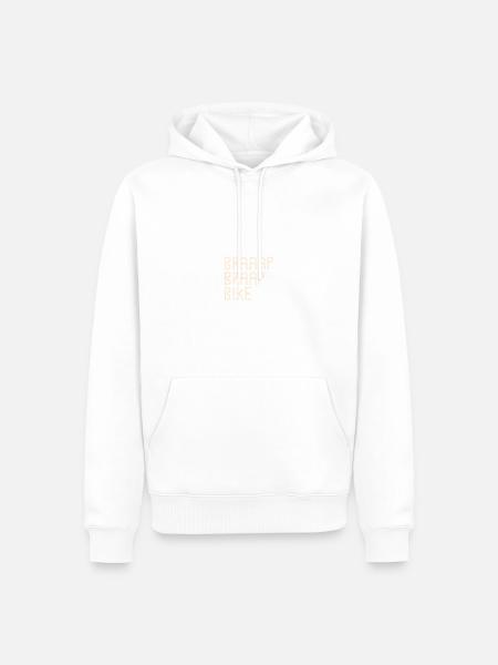 Fahrrad - Männer Premium Bio Hoodie - Weiß
