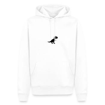 dinosaur - Men’s Premium Organic Hoodie - white - Front - Nico (187cm)