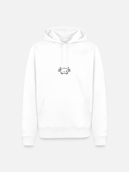axolotl - Men’s Premium Organic Hoodie - white