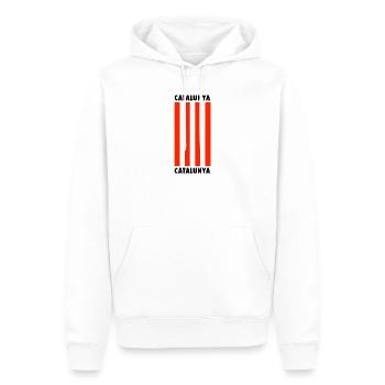 Katalonien - Männer Premium Bio Hoodie - Weiß - Vorne - Nico (187cm)