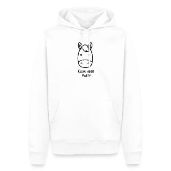 Cheval mignon | Petit mais festif ! - Sweat à capuche Premium bio Homme - blanc - Devant - Nico (187cm)
