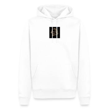 Style de Flamme de la Tête de Cheval d’Or - Sweat à capuche Premium bio Homme - blanc - Devant - Nico (187cm)