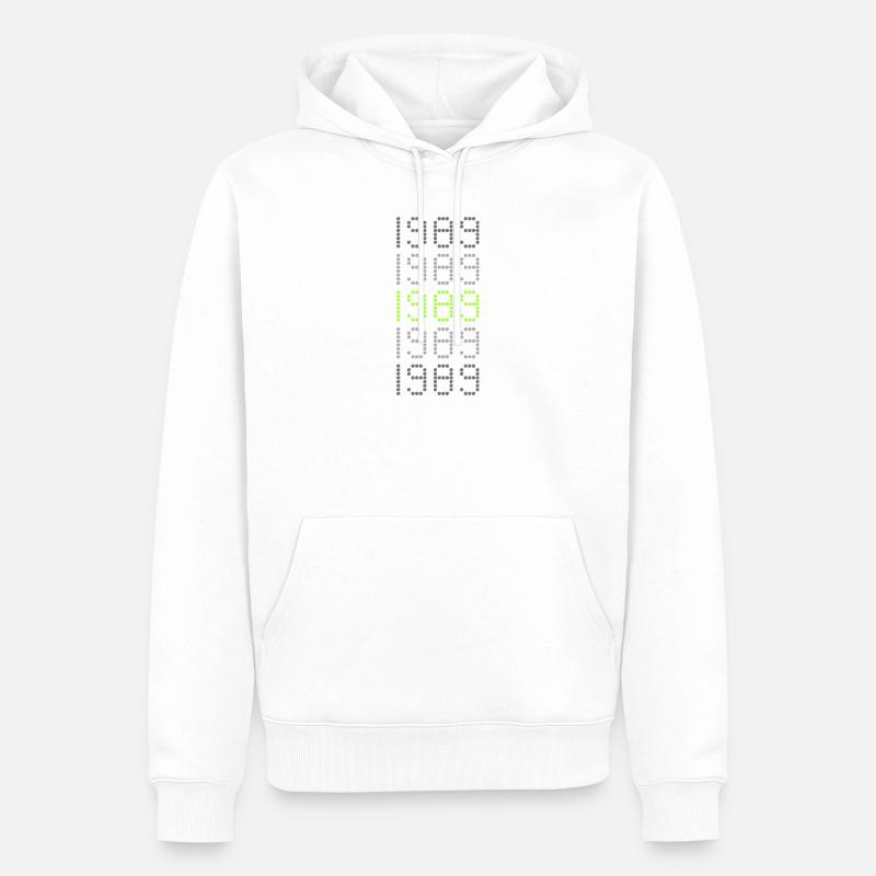 Style 1989 - Männer Premium Bio Hoodie - Weiß