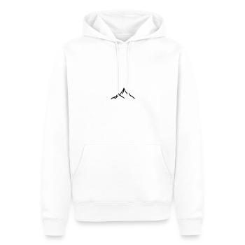 Berg - Männer Premium Bio Hoodie - Weiß - Vorne - Nico (187cm)