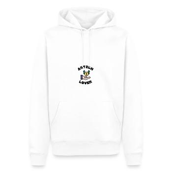 Aktien Lover Aktien liebe Dividende - Männer Premium Bio Hoodie - Weiß - Vorne - Nico (187cm)
