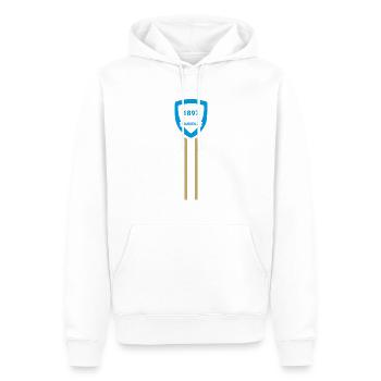 Marseille football club - Sweat à capuche Premium bio Homme - blanc - Devant - Nico (187cm)