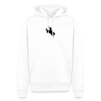 Un cowboy au rodéo - Sweat à capuche Premium bio Homme - blanc - Devant - Nico (187cm)