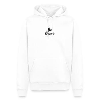 limited edition black text - Männer Premium Bio Hoodie - Weiß - Vorne - Nico (187cm)