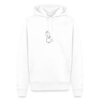 Dr. Einhorn - Men’s Premium Organic Hoodie - white - Front - Nico (187cm)