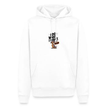 I Do What I Want I Am A Dachshund - Männer Premium Bio Hoodie - Weiß - Vorne - Nico (187cm)