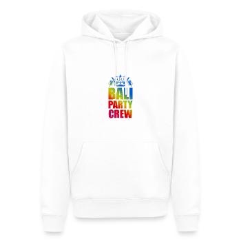Dicton de l’équipe de la fête de Bali - Sweat à capuche Premium bio Homme - blanc - Devant - Nico (187cm)