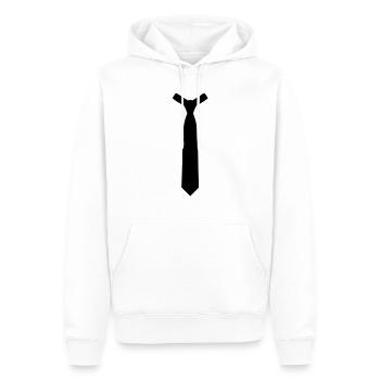 Krawatte - Männer Premium Bio Hoodie - Weiß - Vorne - Nico (187cm)