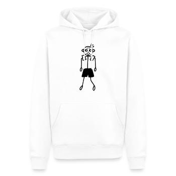 Schwimmflügel - Schwimmen - Männer Premium Bio Hoodie - Weiß - Vorne - Nico (187cm)