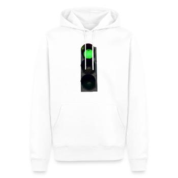 Ampel die Farben mal anders herum - Männer Premium Bio Hoodie - Weiß - Vorne - Nico (187cm)