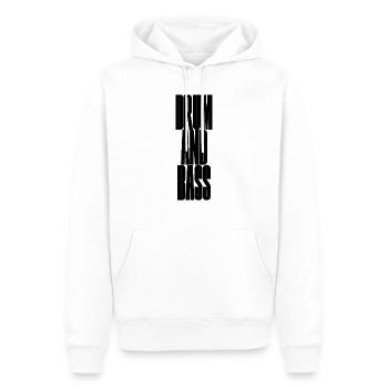 Schlagzeug und Bass - Männer Premium Bio Hoodie - Weiß - Vorne - Nico (187cm)