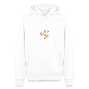 Hund - Männer Premium Bio Hoodie - Weiß - Vorne - Nico (187cm)