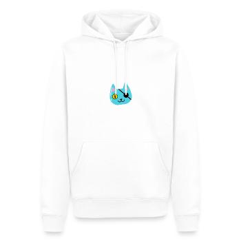Katze - Männer Premium Bio Hoodie - Weiß - Vorne - Nico (187cm)