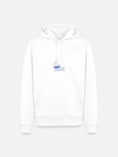 Kleiner Bruder - Männer Premium Bio Hoodie - Weiß