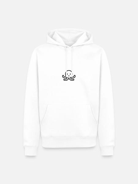 Octopus - Men’s Premium Organic Hoodie - white