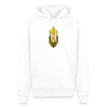 Polygonaler Kaiserlöwe - Männer Premium Bio Hoodie - Weiß - Vorne - Nico (187cm)