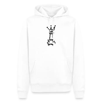Schach König Graffiti Schachspieler Verein Symbol - Männer Premium Bio Hoodie - Weiß - Vorne - Nico (187cm)
