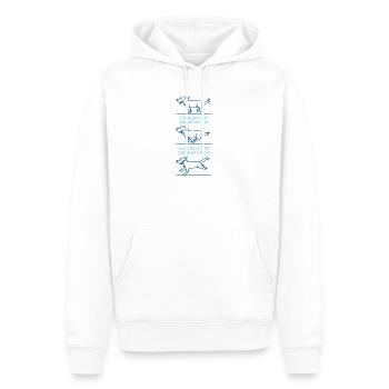 Dogs make our lives whole - Men’s Premium Organic Hoodie - white - Front - Nico (187cm)