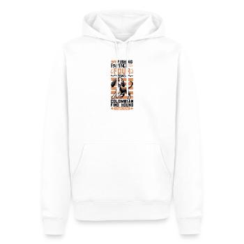 Angeln und Colombian Fino Hound - Männer Premium Bio Hoodie - Weiß - Vorne - Nico (187cm)