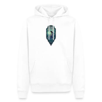 Grâce de la profondeur femme au feu - Sweat à capuche Premium bio Homme - blanc - Devant - Nico (187cm)