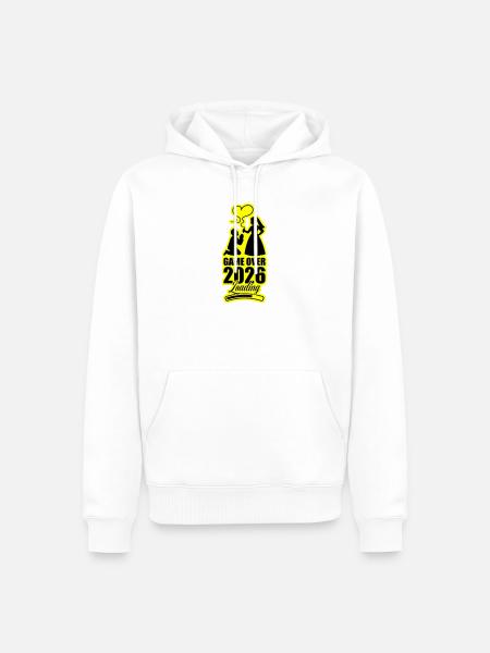 Game Over 2026 Wedding - Men’s Premium Organic Hoodie - white