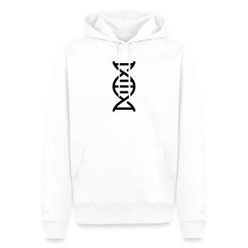 DNS - Männer Premium Bio Hoodie - Weiß - Vorne - Nico (187cm)