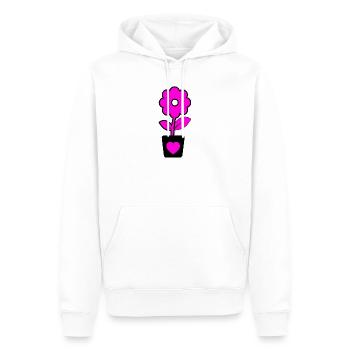 Blumen - Männer Premium Bio Hoodie - Weiß - Vorne - Nico (187cm)