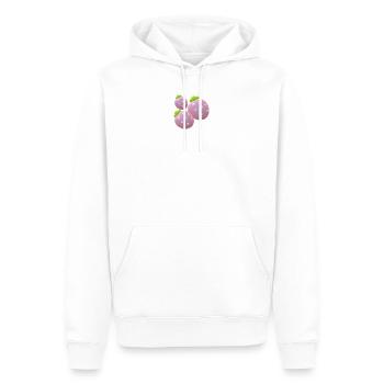 Fraises... - Sweat à capuche Premium bio Homme - blanc - Devant - Nico (187cm)