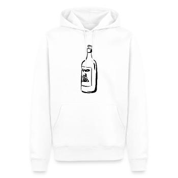 Weinflasche - Männer Premium Bio Hoodie - Weiß - Vorne - Nico (187cm)