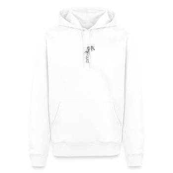 Palmiers à noix de coco - Sweat à capuche Premium bio Homme - blanc - Devant - Nico (187cm)