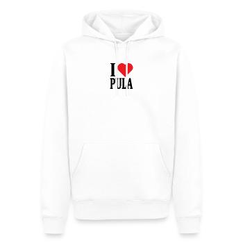 T-Shirt Ich liebe Pula T-Shirt Sardinien Geschenkidee - Männer Premium Bio Hoodie - Weiß - Vorne - Nico (187cm)
