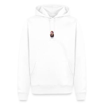 Galaktischer Eisaffe - Männer Premium Bio Hoodie - Weiß - Vorne - Nico (187cm)