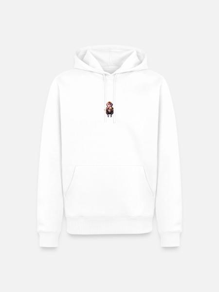 Galaktischer Eisaffe - Männer Premium Bio Hoodie - Weiß